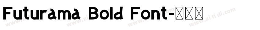 Futurama Bold Font字体转换